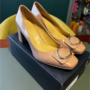 Naturalizer Patent Winona Loafer Pumps Beige Women 7.5